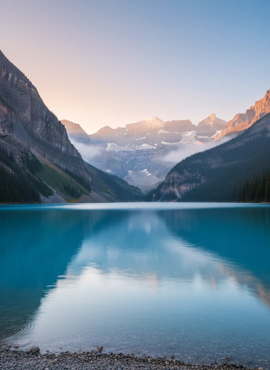 Calm Blue Lake