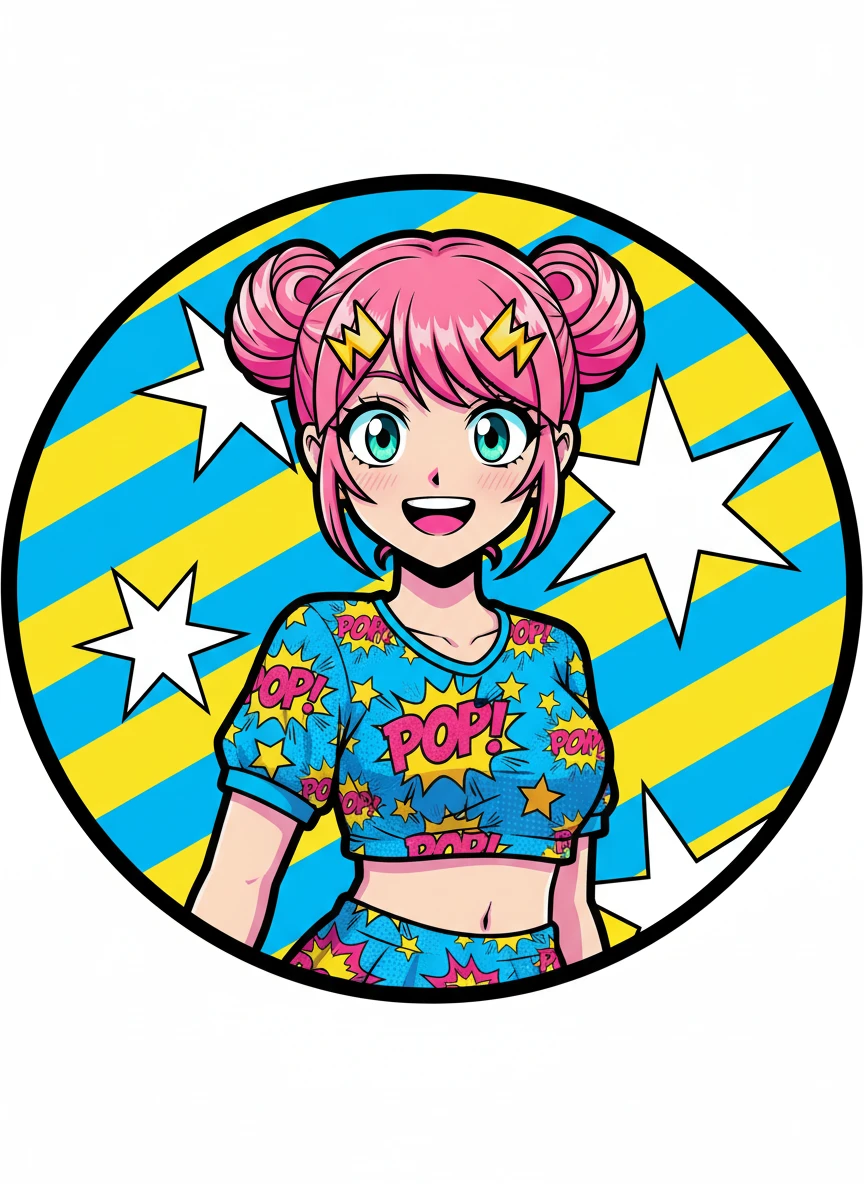 Colorful Pop-Art Anime PFP