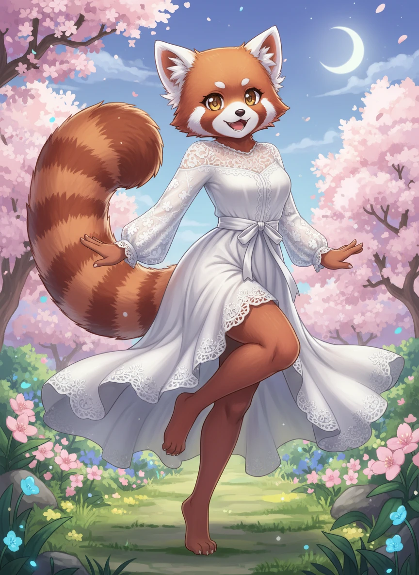 Cute Anime Raccoon Fursona
