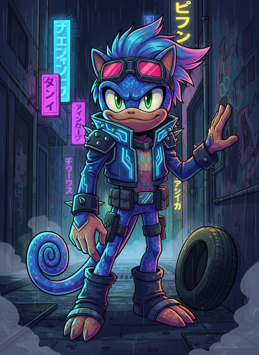 Cyber Punk Chameleon