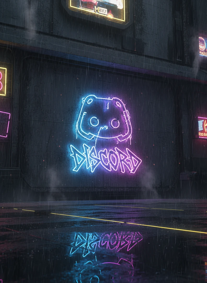 Cyberpunk Street Realistic Discord Logo Generator