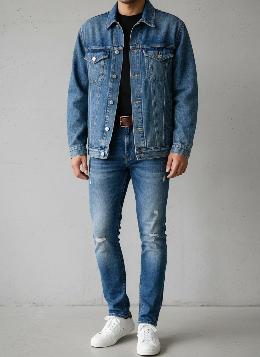 Denim-Focused Outfit