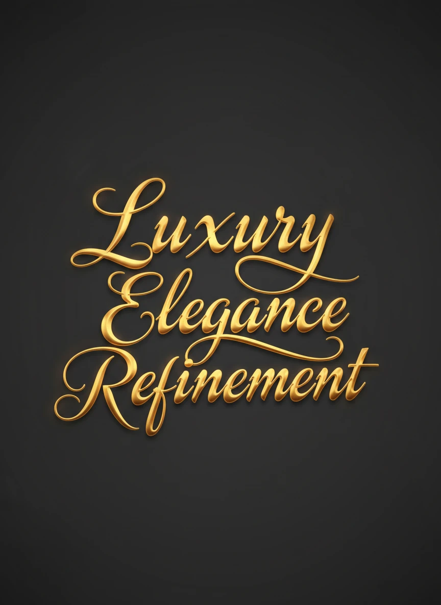Elegant Gold Calligraphy