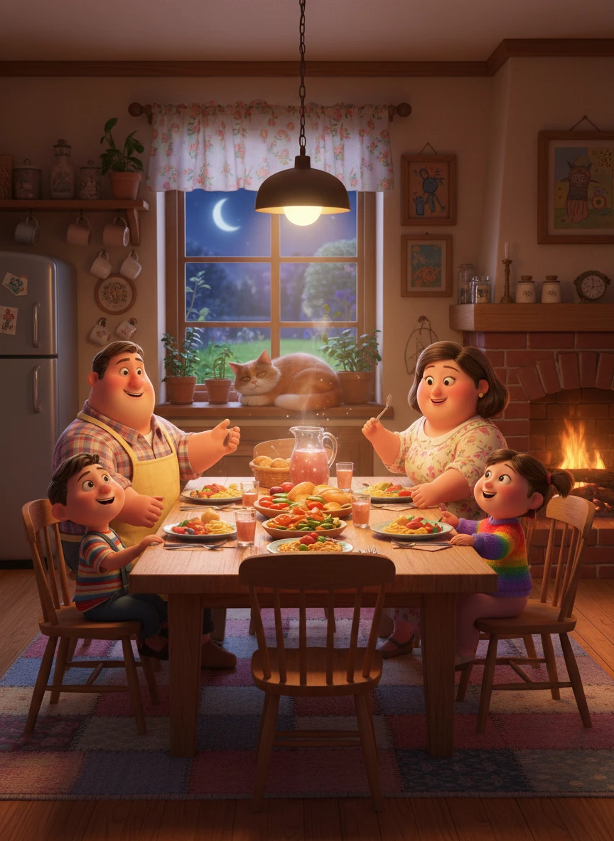 Family Slice-of-Life Scene