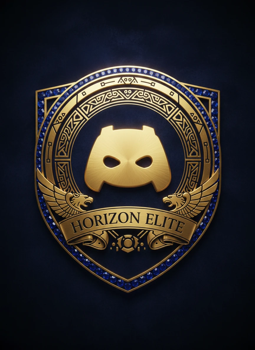 Gold Premium Realistic Discord Logo Generator