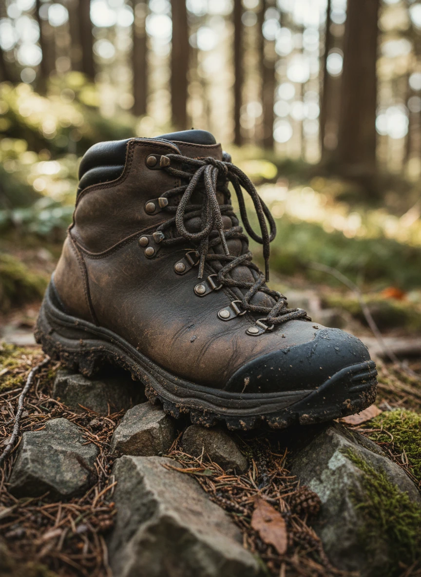 Hiking Boot in Nature