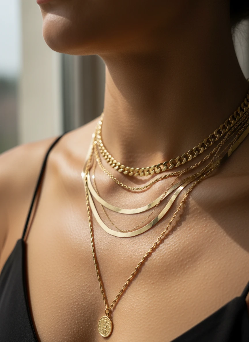 Layered Gold Chains