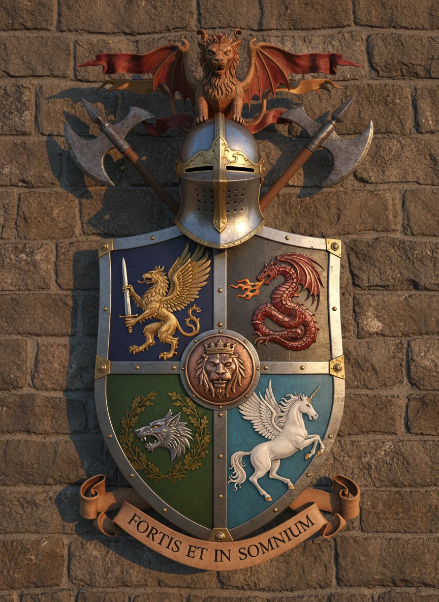 Legendary Fantasy Family Crest