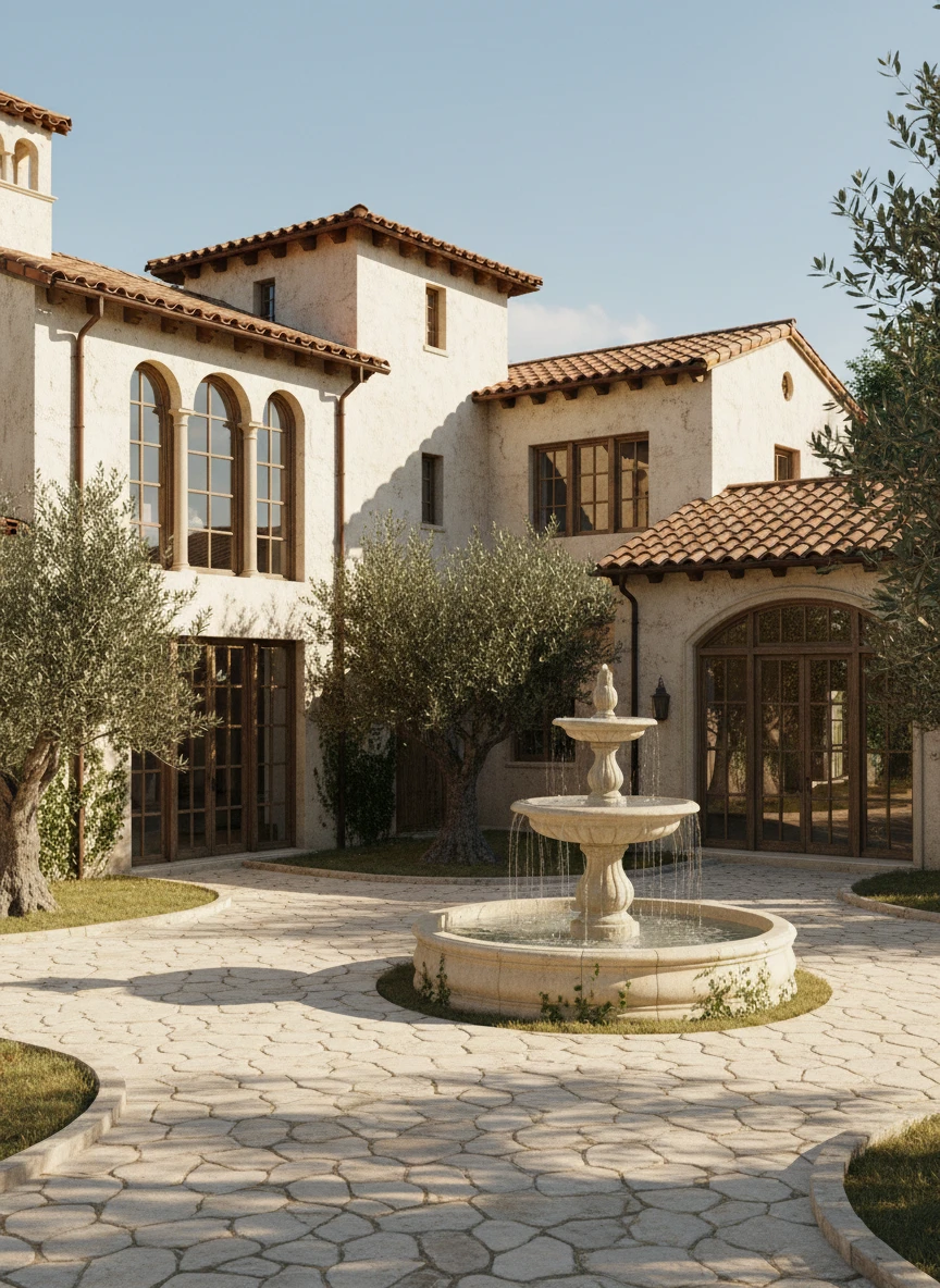 Luxury Mediterranean Mansion