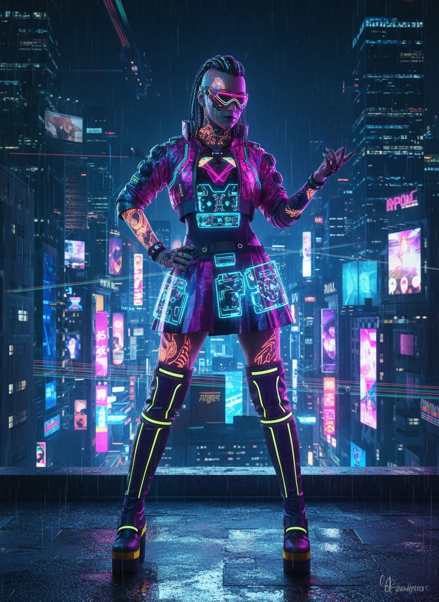 Neon Idol Mercenary