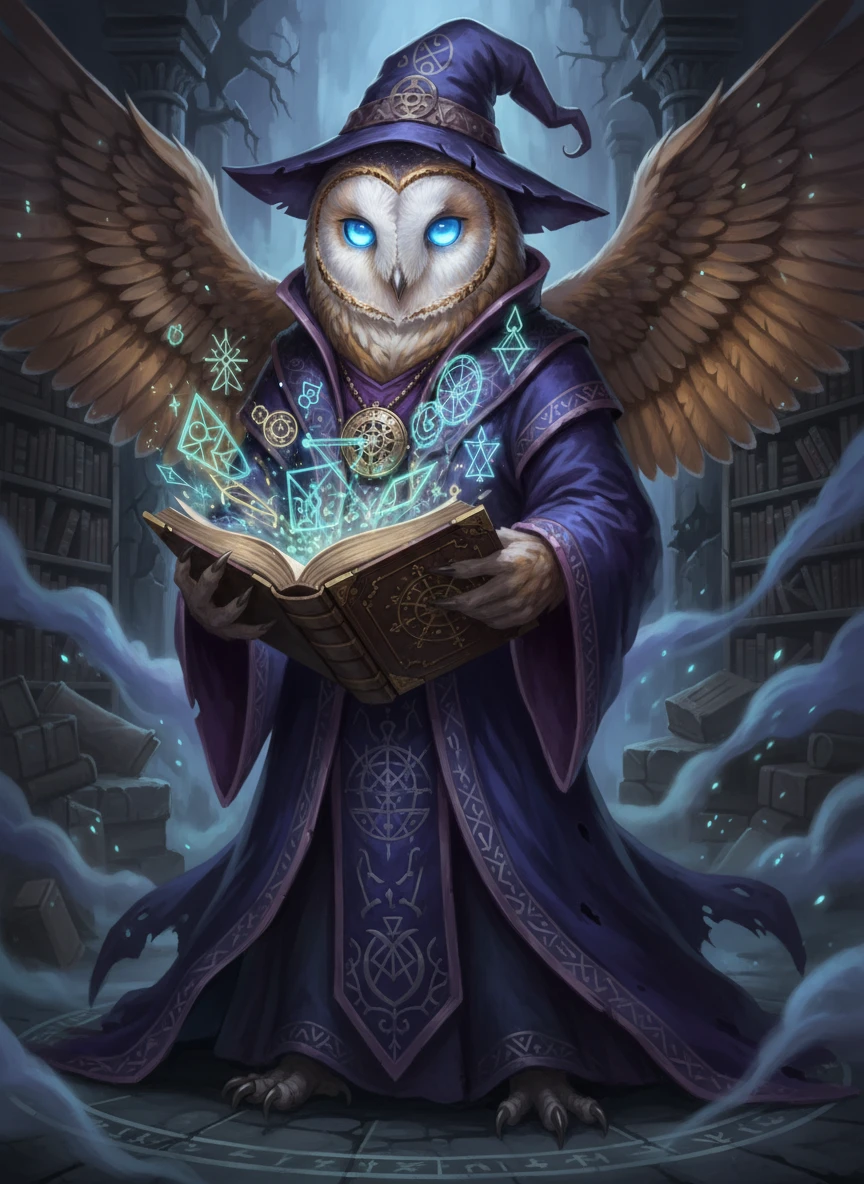 Owl Wizard Fursona