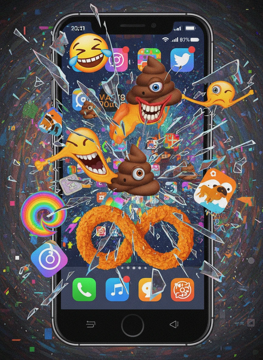 Phone Screen Explosion