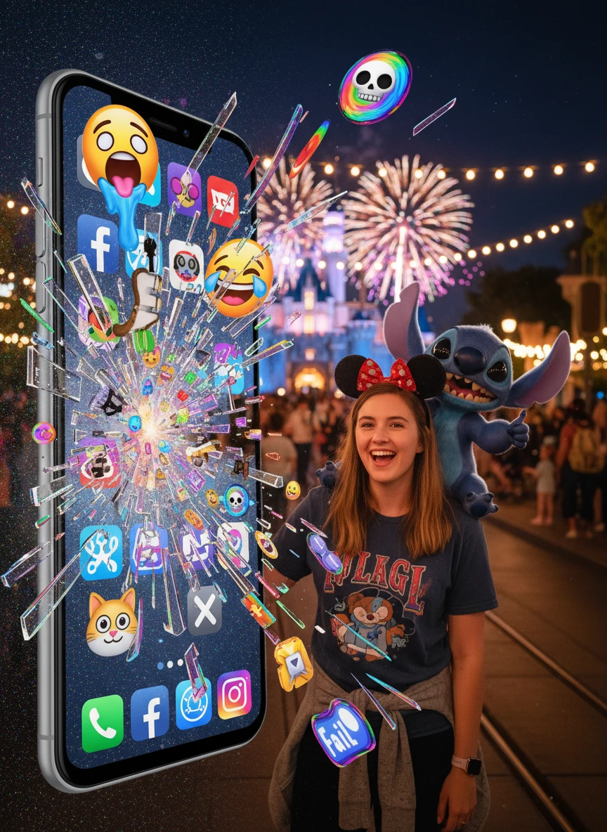 Phone Screen Explosion