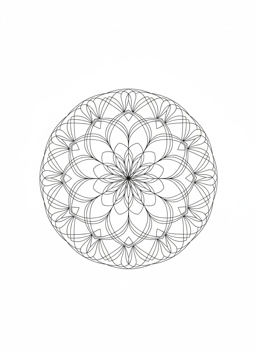Precision Ink Mandala