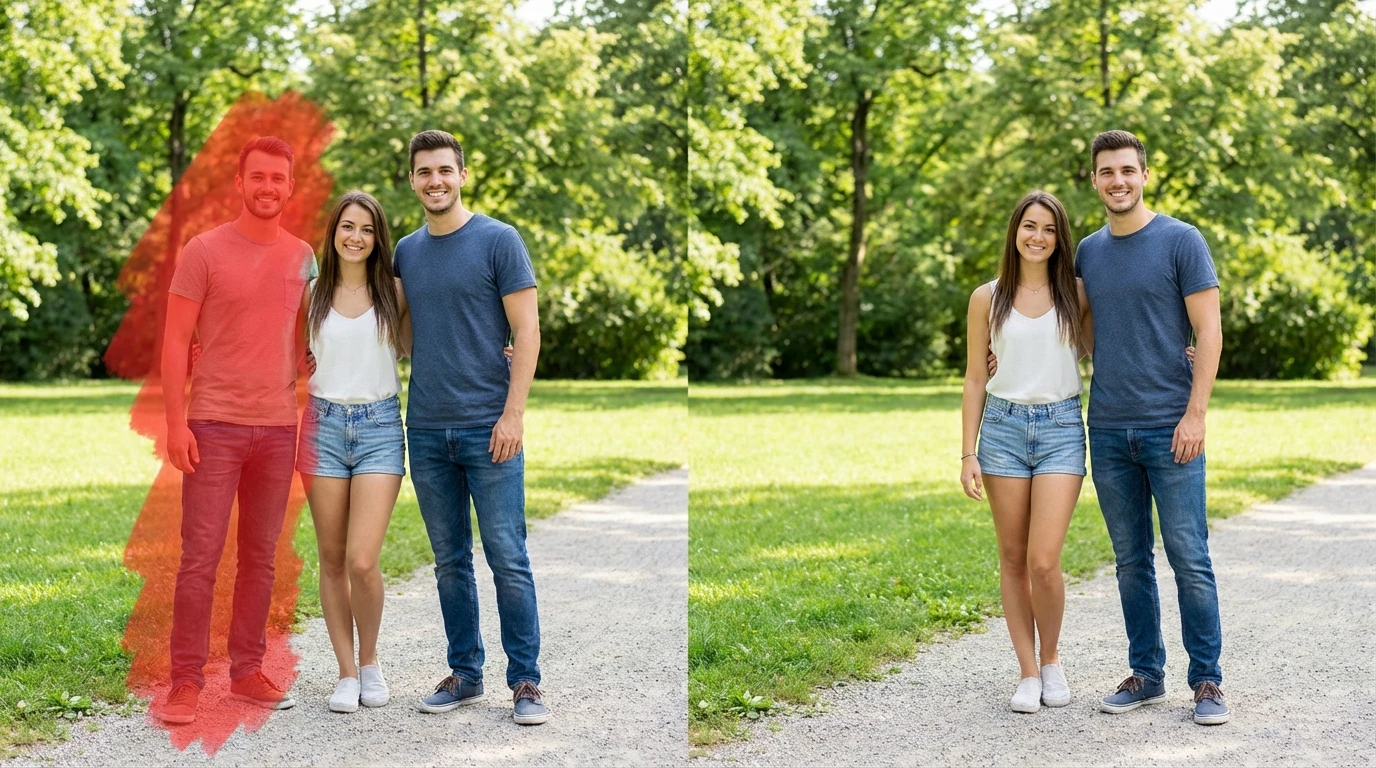 Remove Person from Image Selectively