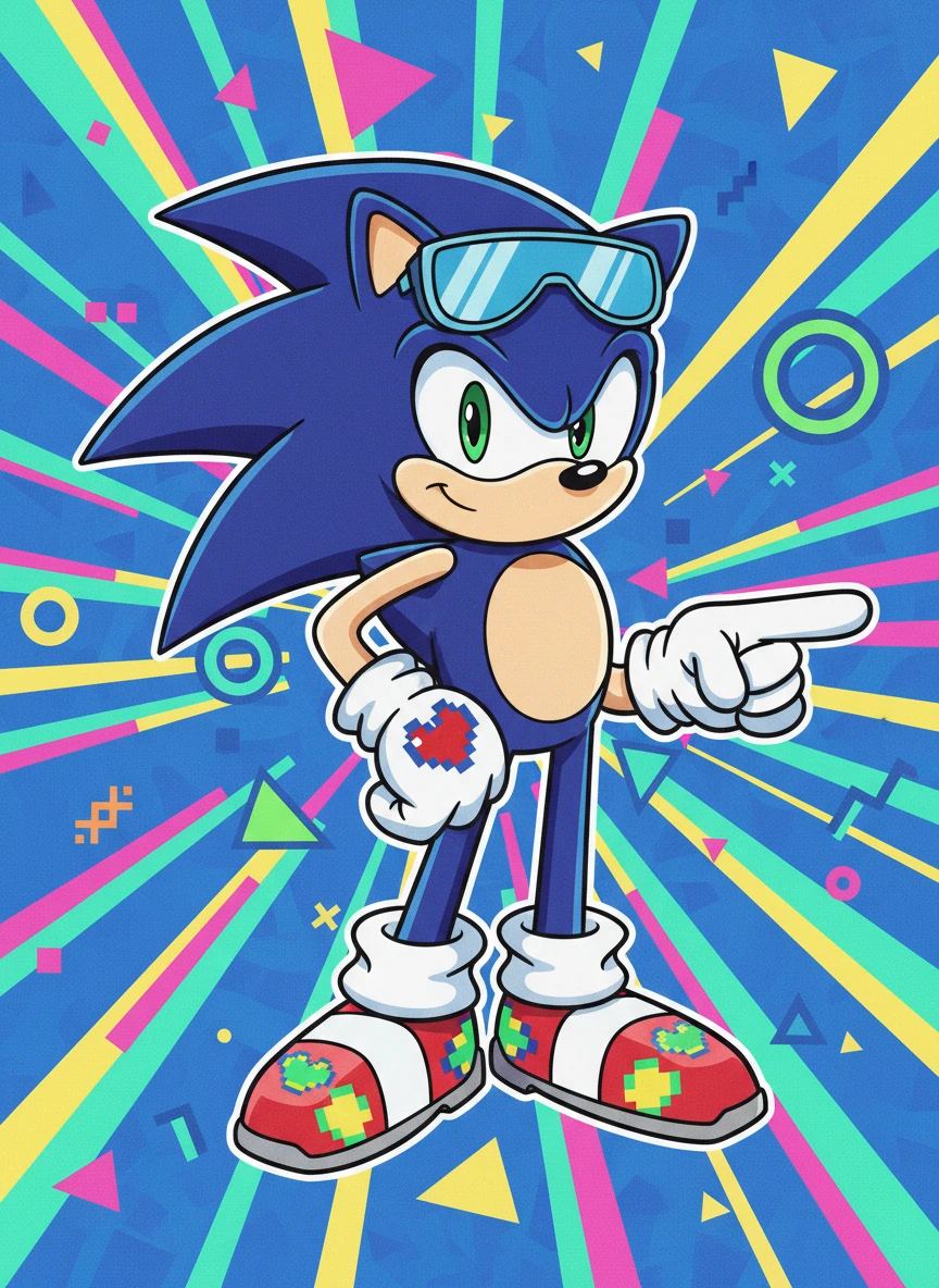 Retro Arcade Hedgehog