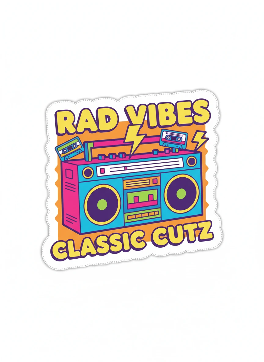 Retro Cartoon Sticker