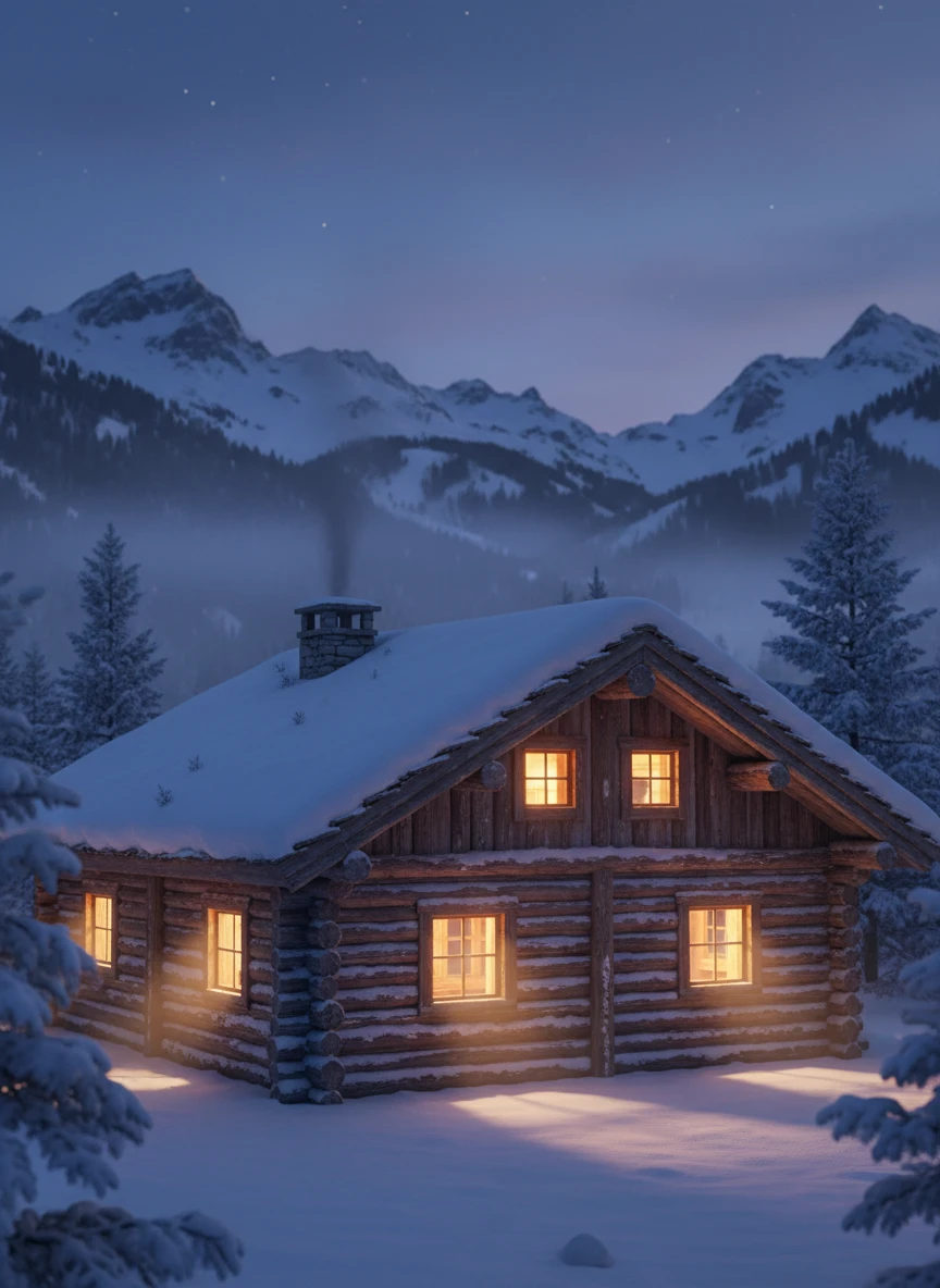 Snowy Mountain Cabin