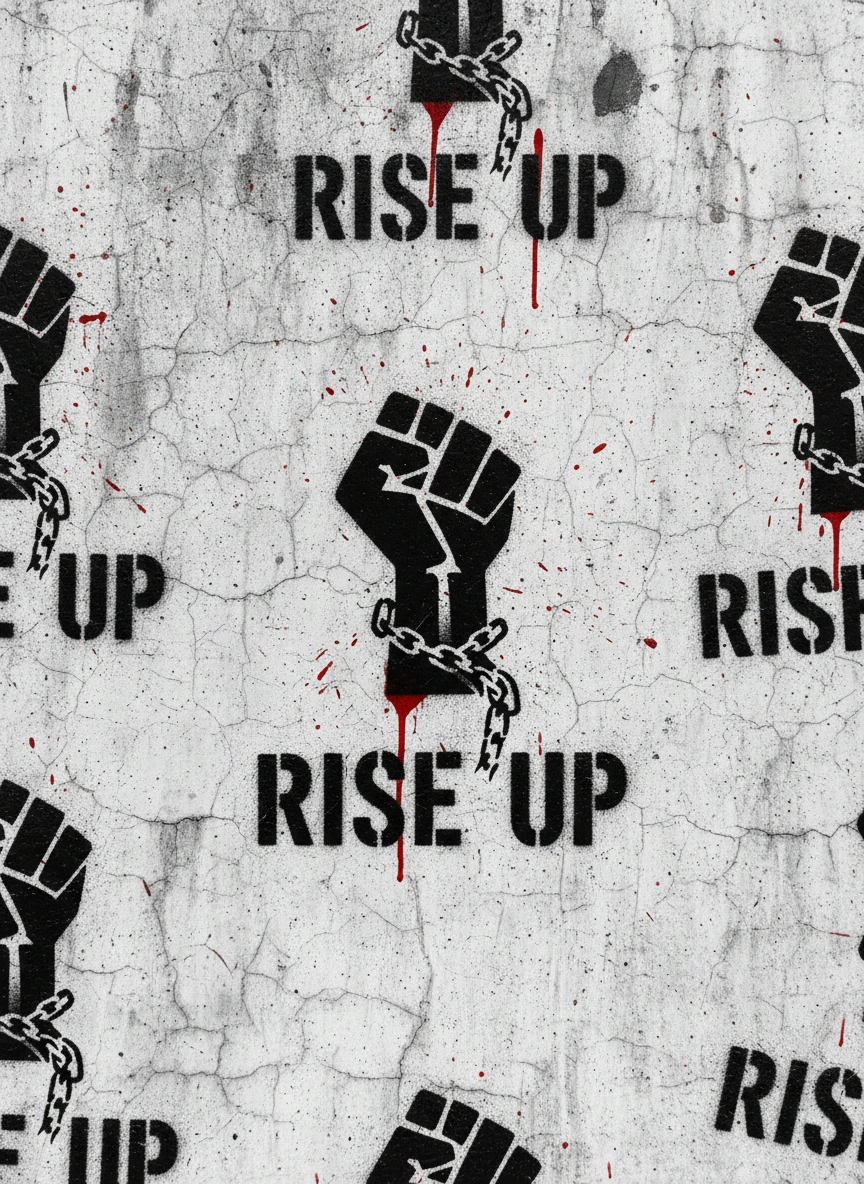 Stencil Protest Wall