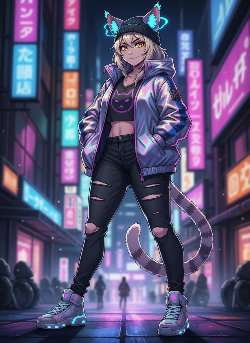 Stylish Anime Cat Fursona