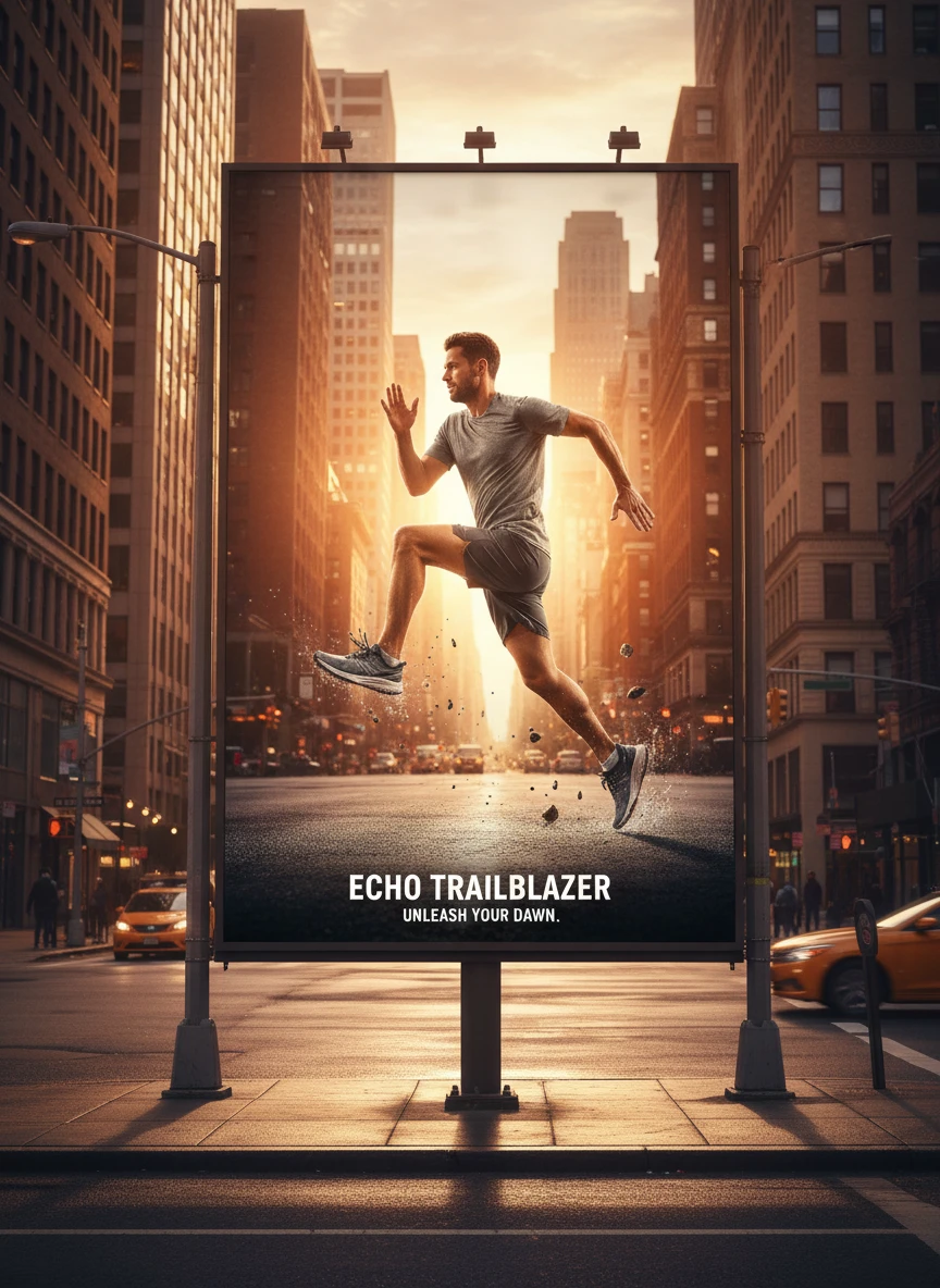 Urban Speed Sports Shoe Billboard