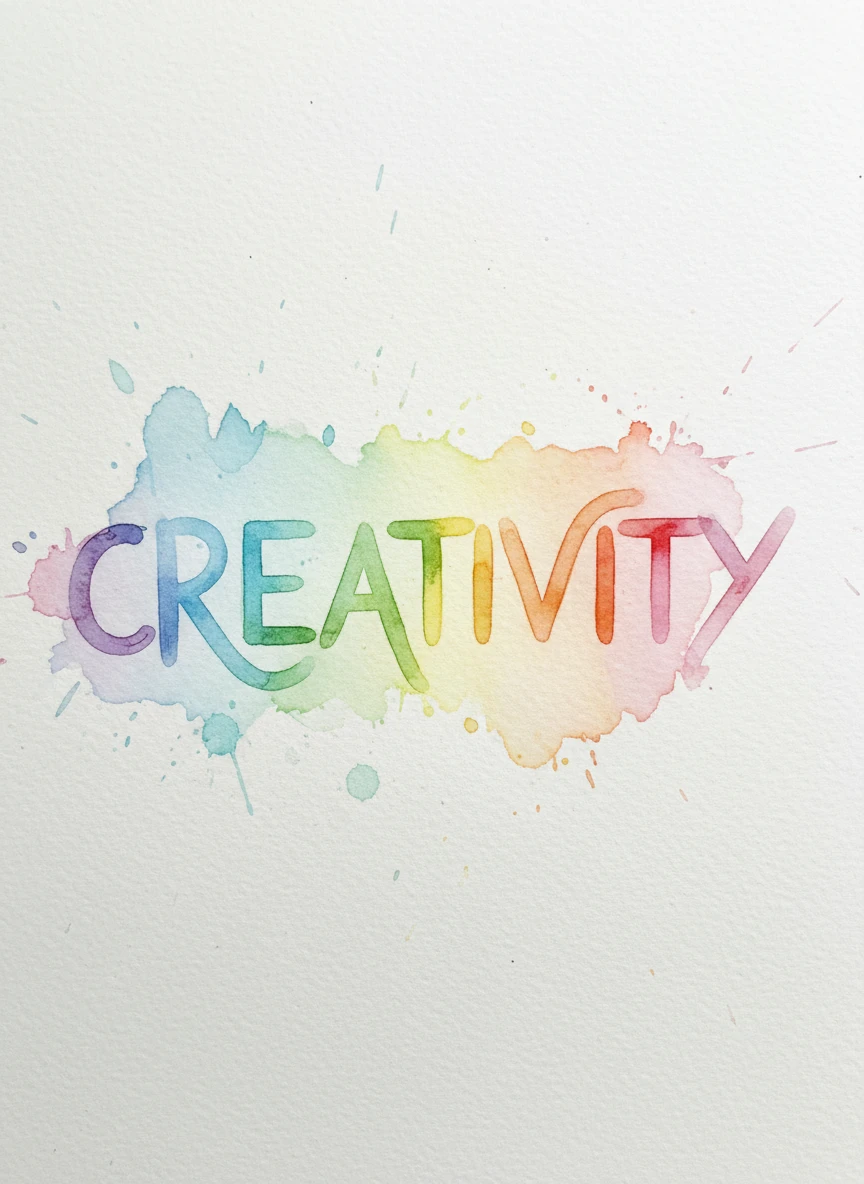 Watercolor Word Expression
