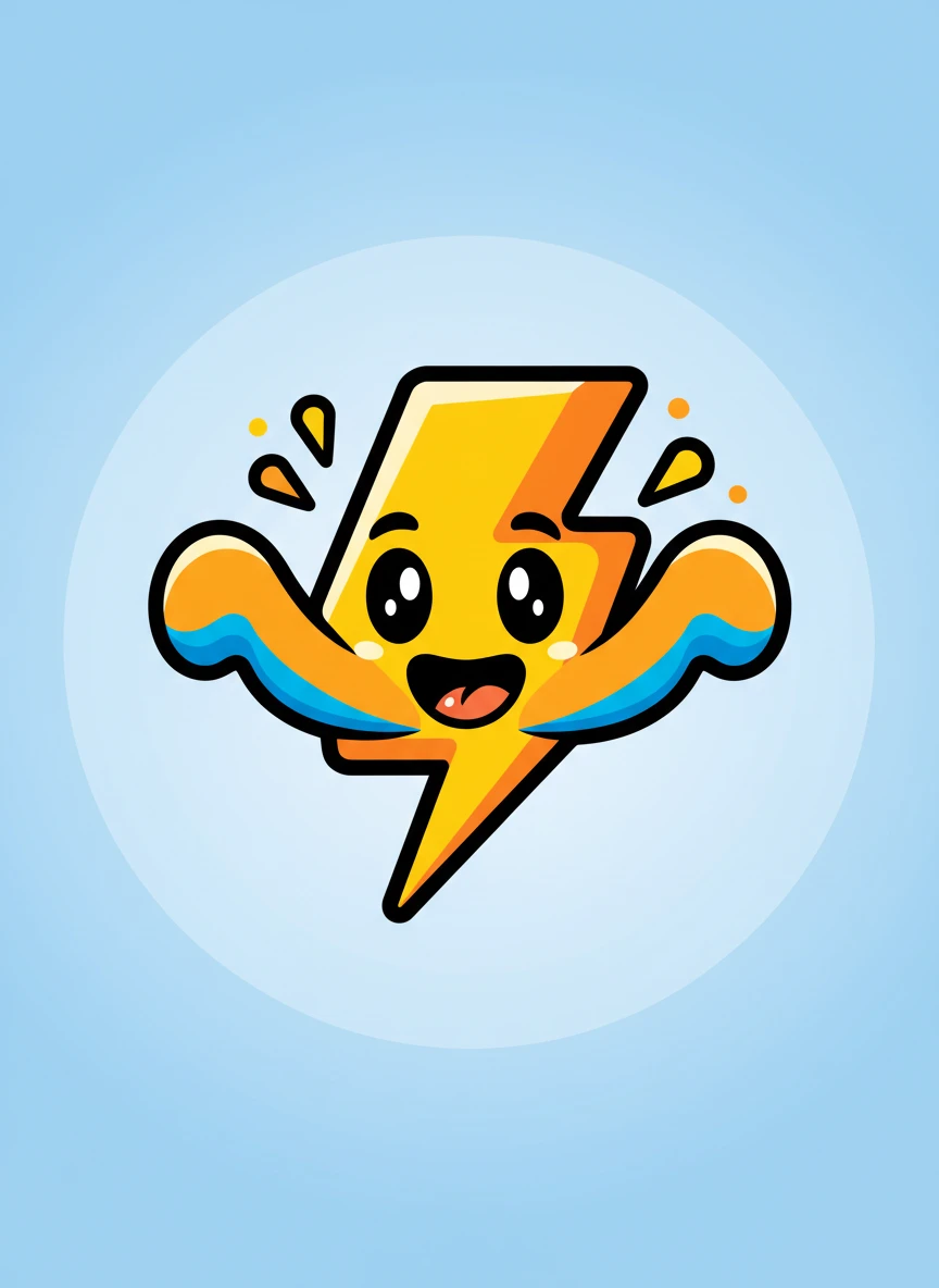 Cartoon Energy Emoji