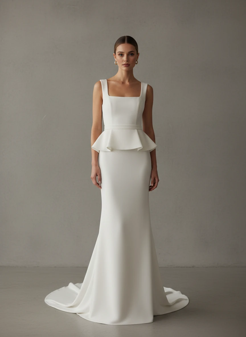 Modern Minimal Bridal Look